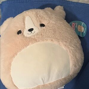 Squishmallows Tan and White Plush
